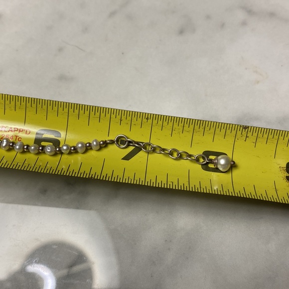 Pearl & silver‎ bead bracelet - Picture 4 of 4